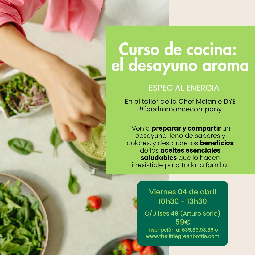 CURSO DE COCINA - DESAYUNO AROMA - ESPECIAL ENERGIA - Viernes 04 Abril