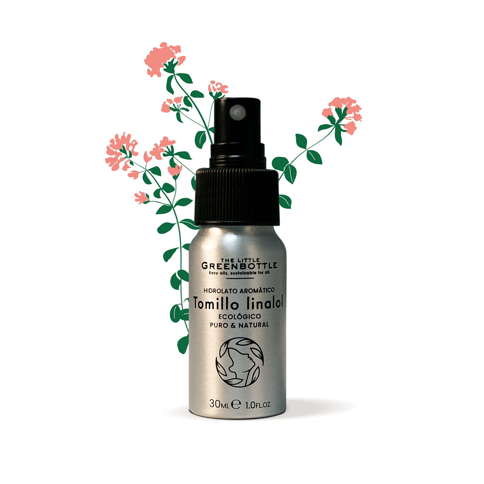 Hidrolato PURO Tomillo Linalol 30 ml - Formato SPRAY DE BOLSO