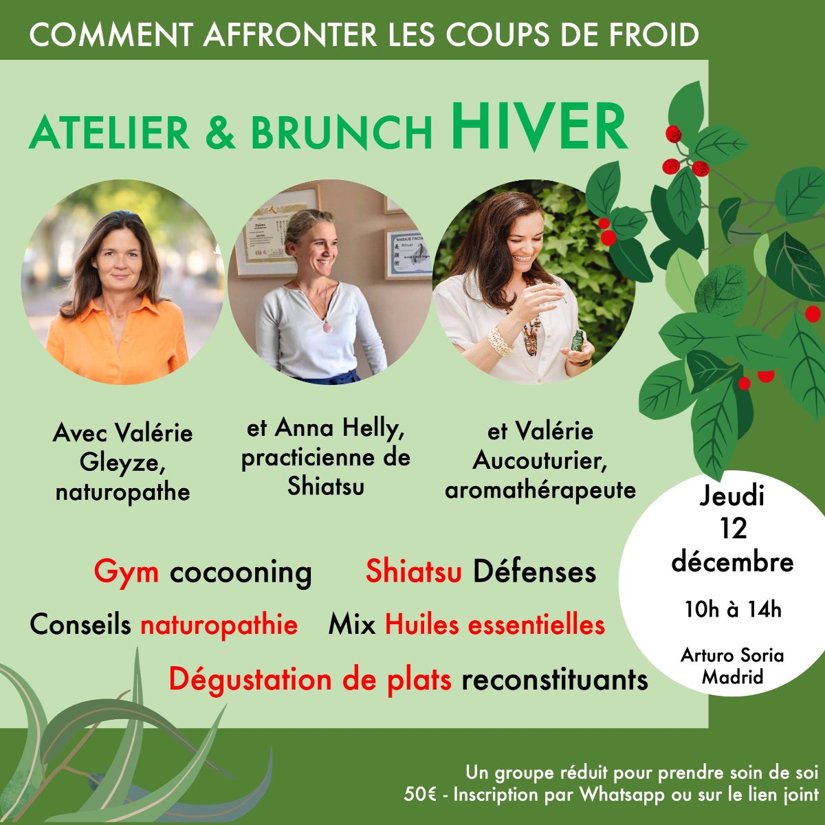 BRUNCH - LES MAUX DE L'HIVER - Jeudi 12 décembre de 10h à 14h