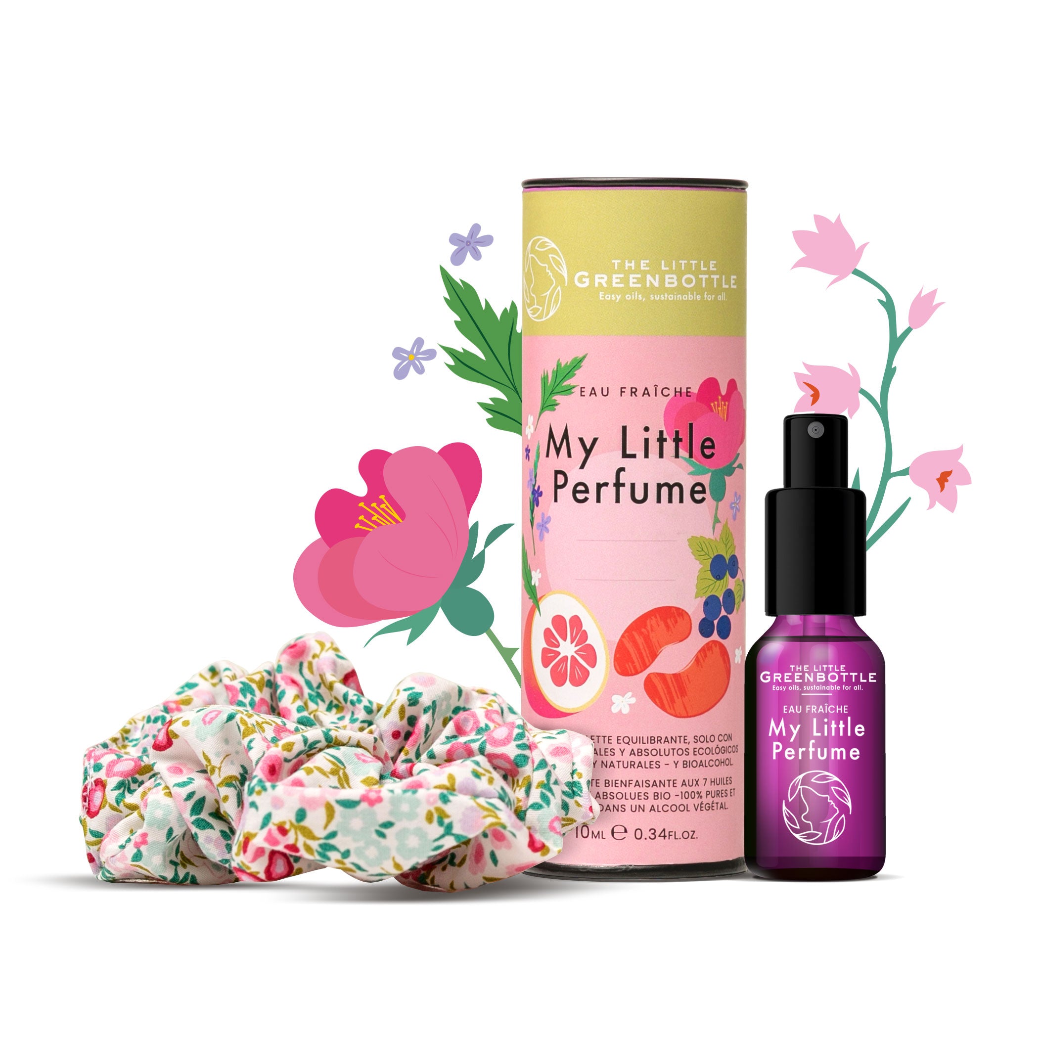 Tie & Scent - My Little Perfume con coletero floral