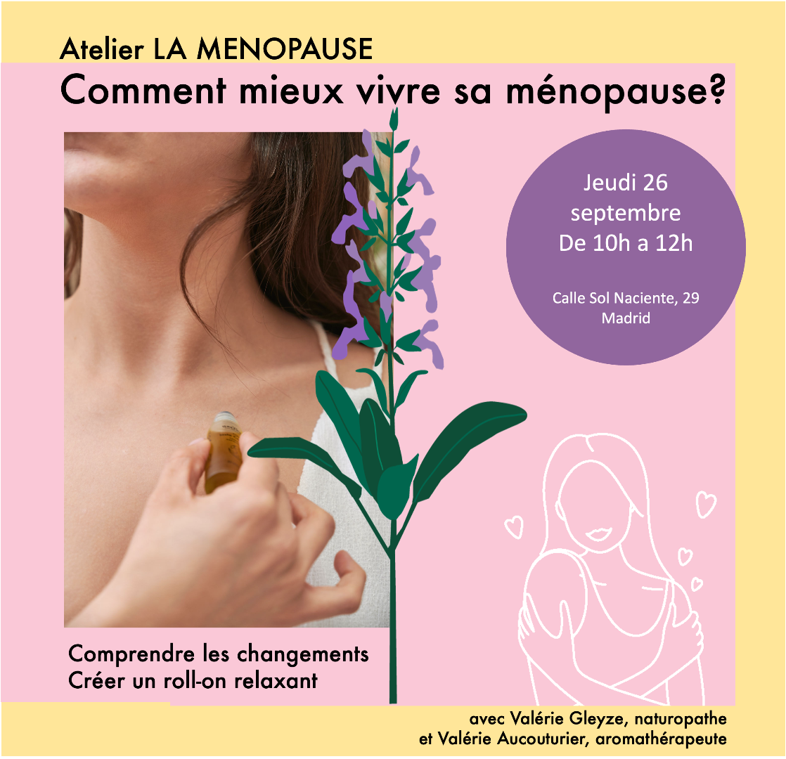 ATELIER LA MENOPAUSE - 26/09 de 10h a 12h - en francés