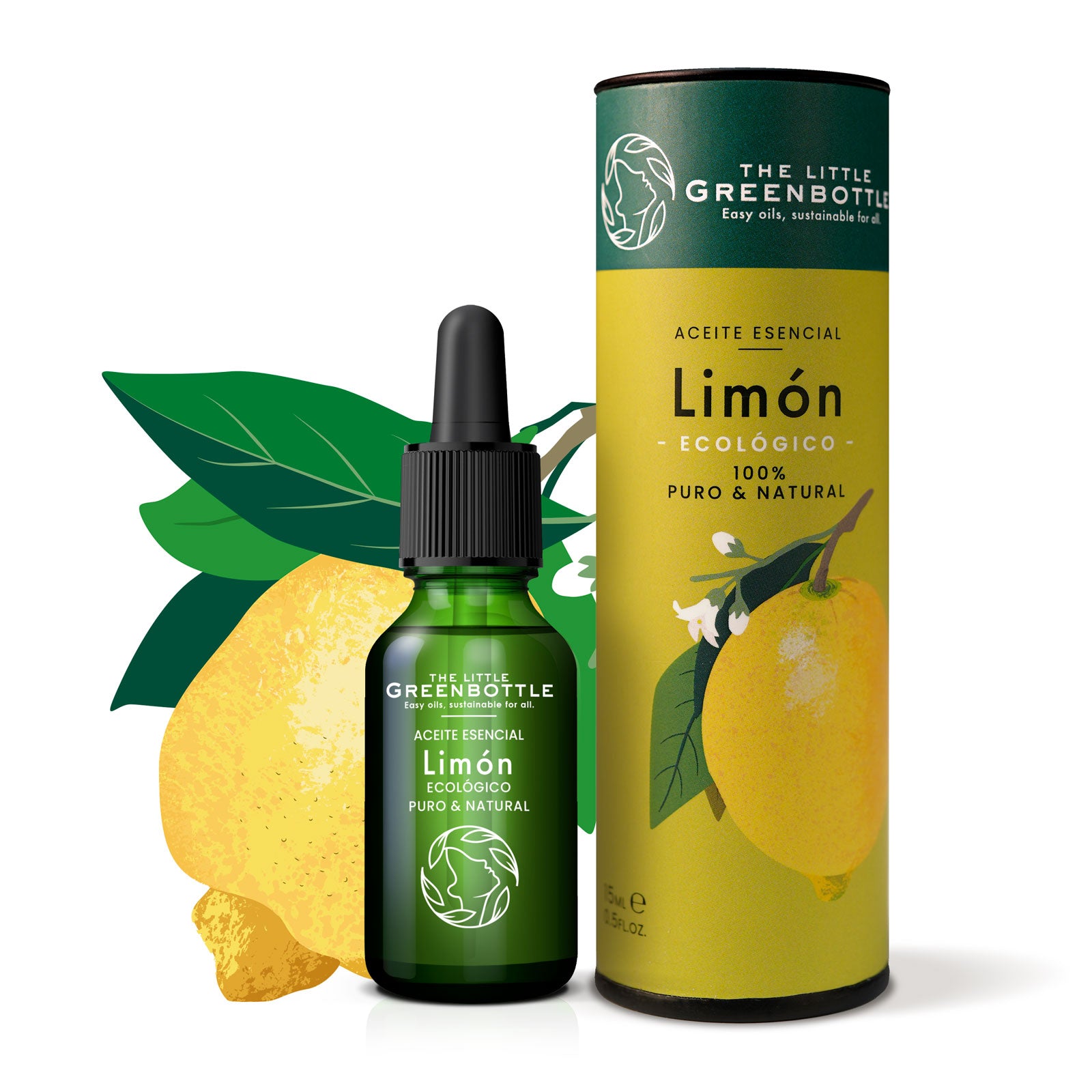 Aceite Esencial puro de  Limón 15 ml Formato XL