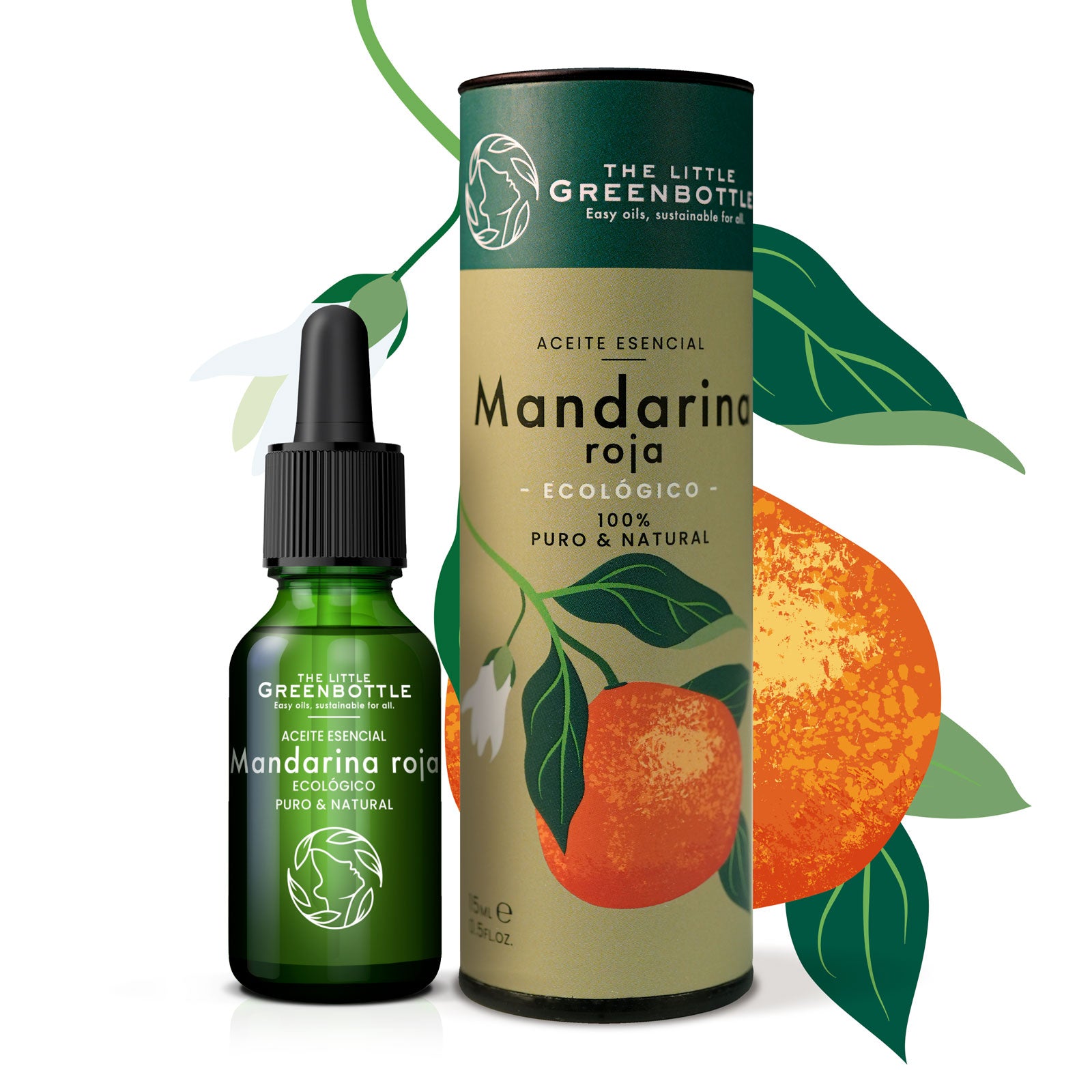 Aceite Esencial puro de  Mandarina 15 ml Formato XL
